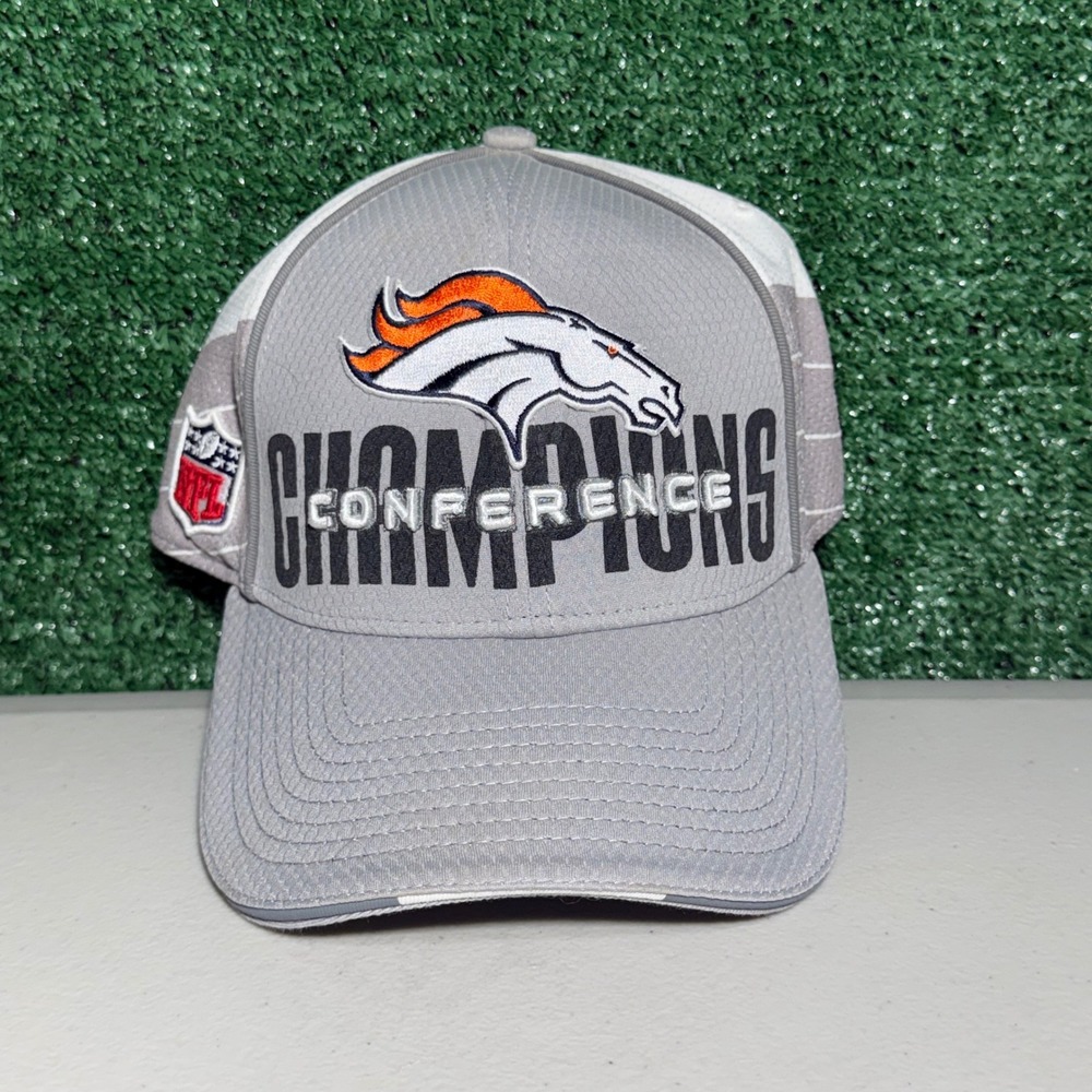 New Era Denver Broncos AFC Champions Super Bowl XLVIII Hat Grey 39THIRTY OSFM